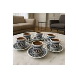 Noah Exclusive TOPKAPI PORSELEN 6 LI KAHVE FINCAN TAKIMI-KAHVE FINCAN TAKIMI