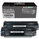 NoahArk CB436A 36A Toner Kartuşları HP LaserJet P1505N P1505 P1506N P1506 M1120N M1120 M1522NF M1522N P1500 P1503 P1504 Yazıcı için Uyumlu (2 Siyah)