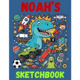 Noah's Sketchbook: A Personalised Sketchbook Gift for A Creative Boy (Noah) Who Loves to Draw