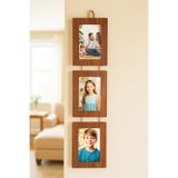 noak Ahşap 10x15 Cm 3’lü İpli Çerçeve Mdf Dikey Fotoğraf çerçevesi