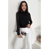 Noa&Noa Dantel Detaylı Puantiye Bluz – Black Charm