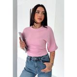 Noa&Noa Kadın Crop Basic Tişört – Vücuda Oturan Şık Tasarım