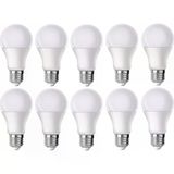 Noas 10 Lu Paket Beyaz Işık E27 Duylu 9 Watt Tasarruflu LED Ampul Gün Işığı Renk Sıcaklığı
