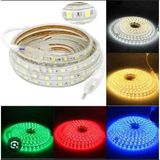 Noas 220V Şerit LED Yüksek Işık Fişli ve Anahtarlı Beyaz Işık 2 Metre ((Adaptör Trafo Yok Tak Çalıştır - Pembe