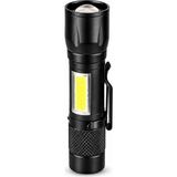 Noas 3W Şarjlı LED El Feneri 250 Metre IP44 Micro USB Kemer Klipsli Kutulu