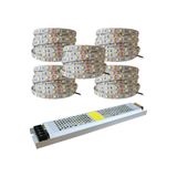 Noas 4040 Şerit LED 25 Metre 6500K Beyaz ( YL40-4001 ) + 33 Amper 360 Watt Süper Slim LED Trafo