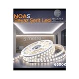 Noas 5 Metre Beyaz LED Şerit Iç Mekan Aydınlatma 12 Volt 3 Chipli | Ev Mutfak Dolap Altı – Beyaz-Noas