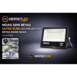 NOAS 50W BEYAZ ULTRA SLİM LED PROJEKTÖR BEYAZ 6500K NOAS YL70-1050