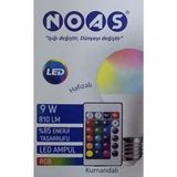 Noas 9 Watt Rgb Hafızalı Kumandalı LED Ampul - 1 - 10 W