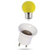 Noas Led Gece Lambası Ampulu Duy Fişli + 1W Enerji Tasarruflu Duylu Renkli Sarı Işık
