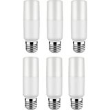 Noas Pil Buji LED Avize Aplik Ampulü 8W E27 6500K Beyaz Işık 6 Adet