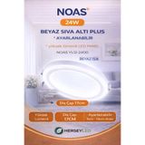 Noas YL12-2400 24W 6500K Beyaz Plus Sıva Altı Yuvarlak Ayarlanabilir Led Panel