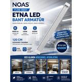 Noas YL98-8801 Etna LED Bant Armatür 100W 120 cm 6500K Beyaz Işık 9000 Lümen 4 Sıra LED - 6500K - Beyaz