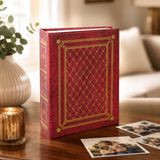 Nobbystar 100'lük 13x18cm Deri Görünümlü Bordo Fotoğraf Albümü