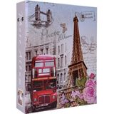 Nobbystar 10x15 cm Eyfel Kulesi Desenli Renkli Fotoğraf Albümü 200'lü Sert Karton Yapı