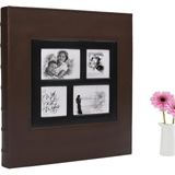 Nobbystar 10x15cm 500'lük Deri Fotoğraf Albümü Büyük Boy - Kahverengi - 30x34cm