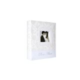 Nobbystar 200'lük 10x15cm. Beyaz Deri Pencereli Aile Fotoğraf Albümü
