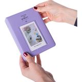 Nobbystar 65 Fotoğraf Kapasiteli Pencereli Mor Instax Polakart Fotoğraf Albümü - 6x9cm