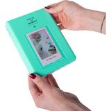 Nobbystar 65 Fotoğraf Kapasiteli Pencereli Yeşil Instax Polakart Fotoğraf Albümü - 6x9cm