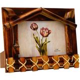 Nobbystar Ev Figürlü Bambu Ahşap Fotoğraf Çerçevesi - 13X18CM