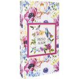Nobbystar Karışık Çiçek Desenli Fotoğraf Albümü 300'lük 10 x 15 cm - Renkli - 17x34cn