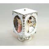 Nobbystar Müzikli Dönen Kurmalı Küp Dekoratif Hareketli Fotoğraf Çerçevesi - Beyaz - 11x17