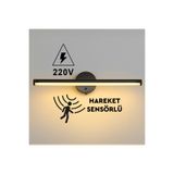 Nobbystar Sök-Tak Günışığı Yapışkanlı Sensörlü Elektrikli Led Aplik 38cm - 220V