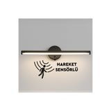 Nobbystar Sök-Tak Sensörlü Beyaz Işık Yapışkanlı Pilli Led Aplik 38cm