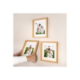 Nobbystar Yapışkanlı Sök-tak Paspartulu Ahşap 21x21cm Kare Fotoğraf Çerçevesi - 3'lü Paket