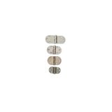 Nobel ALEMİNYUM 3 CM EKO OVAL MENTESE 30 X 55 X 1.5 MM / 10 ADET