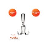 Nobel Aris Portmanto Askısı, Metal Vestiyer Askısı, 80 Gr, Dolap Ve Duvar Askılığı, Matkrom (vidalı) Çok Renkli