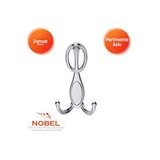 Nobel Arya Portmanto Askısı, Metal Vestiyer Askısı, 72 Gr, Dolap Ve Duvar Askılığı, Krom (vidalı) Çok Renkli