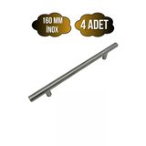 Nobel Boy Paslanmaz Boru İnox Dolap Kulpu Mobilya Ve Mutfak Dolap Kulpu(İnox) İnox 160Mm 160Mm - 4 Adet