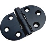 Nobel CANEX Alüminyum Oval Menteşe Siyah | Ölçü 4 cm / 68 mm | 5 Adet