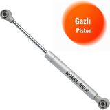 Nobel Dolap Kapak Pistonu, Gazlı Kapak Amortisörü, Piston Hidrolik Mutfak Dolabı (27CM 100N) - Inox