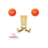 Nobel Eliza Askı, Metal Vestiyer Askısı, 122 Gr, Dolap Ve Duvar Askılığı, Altin Gold (vidalı) Çok Renkli