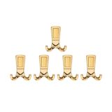 Nobel Eliza Askı, Metal Vestiyer Askısı, Altin, Duvar ve Dolap Askılığı (5'li Set) Vidalı