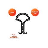 Nobel Eta Portmanto Askısı, Metal Vestiyer Askısı, 65 Gr, Dolap Ve Duvar Askılığı, Matsiyah (vidalı) Çok Renkli