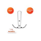 Nobel Focus Portmanto Askısı, Metal Vestiyer Askısı, 72 Gr, Dolap Ve Duvar Askılığı, Krom (vidalı) Çok Renkli