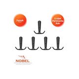 Nobel Focus Portmanto Askısı, Metal Vestiyer Askısı, Matsiyah, Duvar Ve Dolap Askılığı (5'li Set) Vidalı Çok Renkli