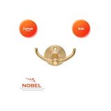 Nobel Fonksiyonel Askı, Metal Vestiyer Askısı, 59 Gr, Dolap Ve Duvar Askılığı, Altin (vidalı) Çok Renkli