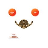 Nobel Fonksiyonel Askı, Metal Vestiyer Askısı, 59 Gr, Dolap Ve Duvar Askılığı, Antik Sari (vidalı) Çok Renkli