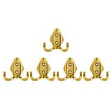 Nobel Has Askı, Metal Vestiyer Askısı, Altin, Duvar ve Dolap Askılığı (5'li Set) Vidalı