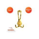 Nobel Has Portmanto Askısı, Metal Vestiyer Askısı, 50 Gr, Dolap Ve Duvar Askılığı, Altin (vidalı) Çok Renkli
