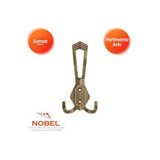Nobel Has Portmanto Askısı, Metal Vestiyer Askısı, 50 Gr, Dolap Ve Duvar Askılığı, Antik Sari (vidalı) Çok Renkli