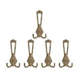 Nobel Has Portmanto Askısı, Metal Vestiyer Askısı, Antik Sari, Duvar ve Dolap Askılığı (5'li Set) Vidalı