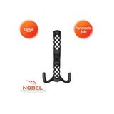 Nobel Karatay Portmanto Askısı, Metal Vestiyer Askısı, 20 Gr, Dolap Ve Duvar Askılığı, Matsiyah (vidalı) Çok Renkli
