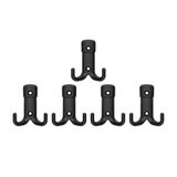 Nobel Kare Askı, Metal Vestiyer Askısı, Matsiyah, Duvar ve Dolap Askılığı (5'li Set) Vidalı