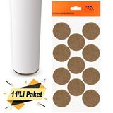 Nobel Keçe Yapışkanlı 40 mm 11'Li Paket Masa Sandalye Parke Zemin Koruyucu