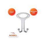 Nobel Melon Açik Portmanto Askısı, Metal Vestiyer Askısı, 41 Gr, Dolap Ve Duvar Askılığı, Krom (vidalı) Çok Renkli